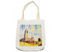 Watercolor Street View Tote Bag