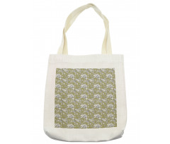 Doodle Style Spring Bloom Tote Bag