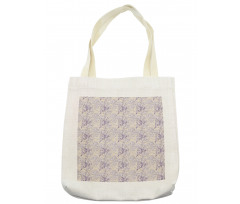 Antique Style Plants Pattern Tote Bag