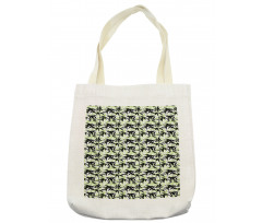 Eastern Bamboo Leaf Pattern Tote Bag