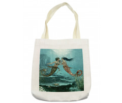 Sea Star and Seaweed Tote Bag