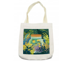 Surreal Forest Landscape Tote Bag