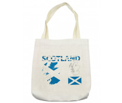 Country Map and the Flag Tote Bag