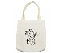 You are Stronger Wisdom Life Tote Bag