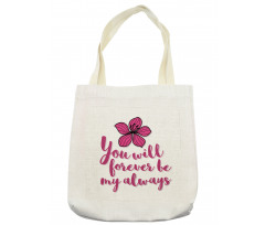 Tropical Blossom Valentines Tote Bag