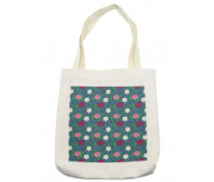 Bloosming Petals and Leaves Tote Bag