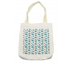 Rain Drops and Clouds Tote Bag