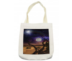 Desert Night Nebula Stars Tote Bag