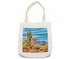 Landscape and Prickle Plant Tote Bag