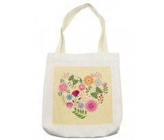 Colorful Flowers Butterflies Tote Bag