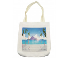 Summer Seaside with Palms Tote Bag