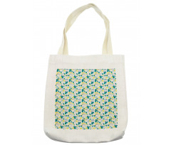 Pineapple Cactus Flamingo Tote Bag