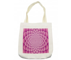 Abstract Spiral Lotus Tote Bag