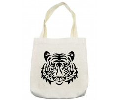 Wild Tiger Head Tote Bag