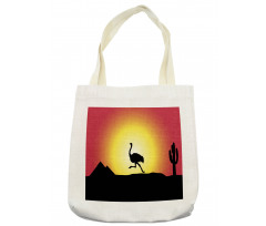 Running Animal Silhouette Tote Bag