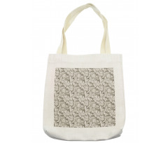 Savannah Mammals Tote Bag