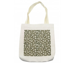 Hand-drawn Food Pattern Tote Bag