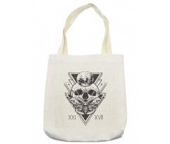 Hipster Tattoo Skull Tote Bag