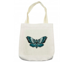 Skull on Butterfly Body Tote Bag