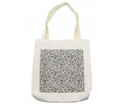 Birds Flourishing Flowers Tote Bag