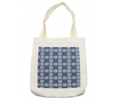 Large Flowers Curls Tote Bag