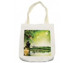 Meditation Stones Bamboo Tote Bag