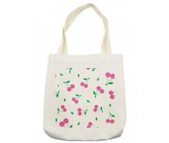 Cherries with Smiling Faces Tote Bag