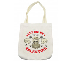 Beard Man Portrait Romantic Tote Bag