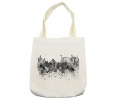 Monochrome Vegas Skyline Tote Bag