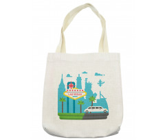 Cartoon Limo City Sign Tote Bag