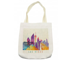 Colorful Landmarks Design Tote Bag