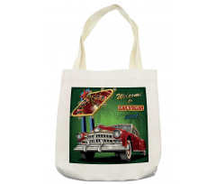 Retro Car Roulette Table Tote Bag