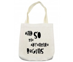 Hand Drawn Calligraphy Retro Tote Bag