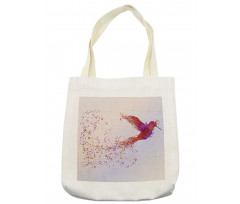 Abstract Hummingbird Tote Bag