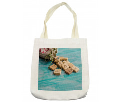 the Image of Wooden Pieces Tote Bag