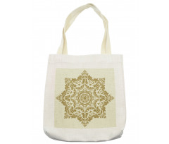 Classical Flower Motif Tote Bag