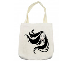 Stencil Art Woman Tote Bag