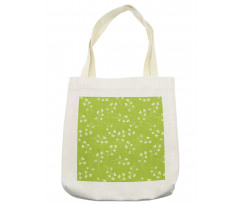 Blooming Flower Silhouettes Tote Bag