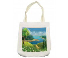 Cartoon Landscape Pattern Tote Bag