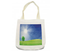 Sun Rays with Lonely Tree Tote Bag