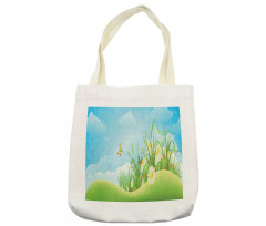 Spring Meadow Hills Cartoon Tote Bag