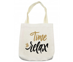 Coffee Time Conceptual Text Tote Bag