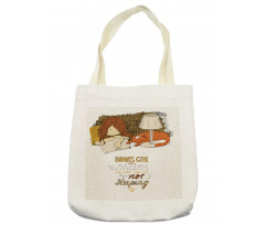 Books Give You Dreams Text Tote Bag