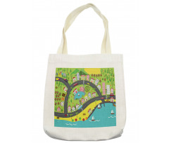 Landscape of Urban and Suburbs Tote Bag