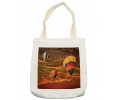 Skyscape Colorful Vehicles Tote Bag