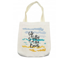 Watercolor Brushstroke Tote Bag