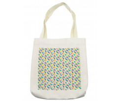 Colorful Cartoon Silhouettes Tote Bag