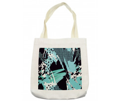 Expressive Ink Pattern Tote Bag