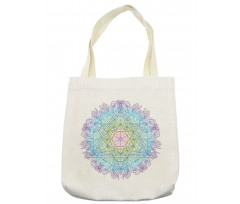 Metatron Cube on a Mandala Tote Bag