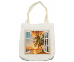 Sea Ocean Palms Scenery Tote Bag